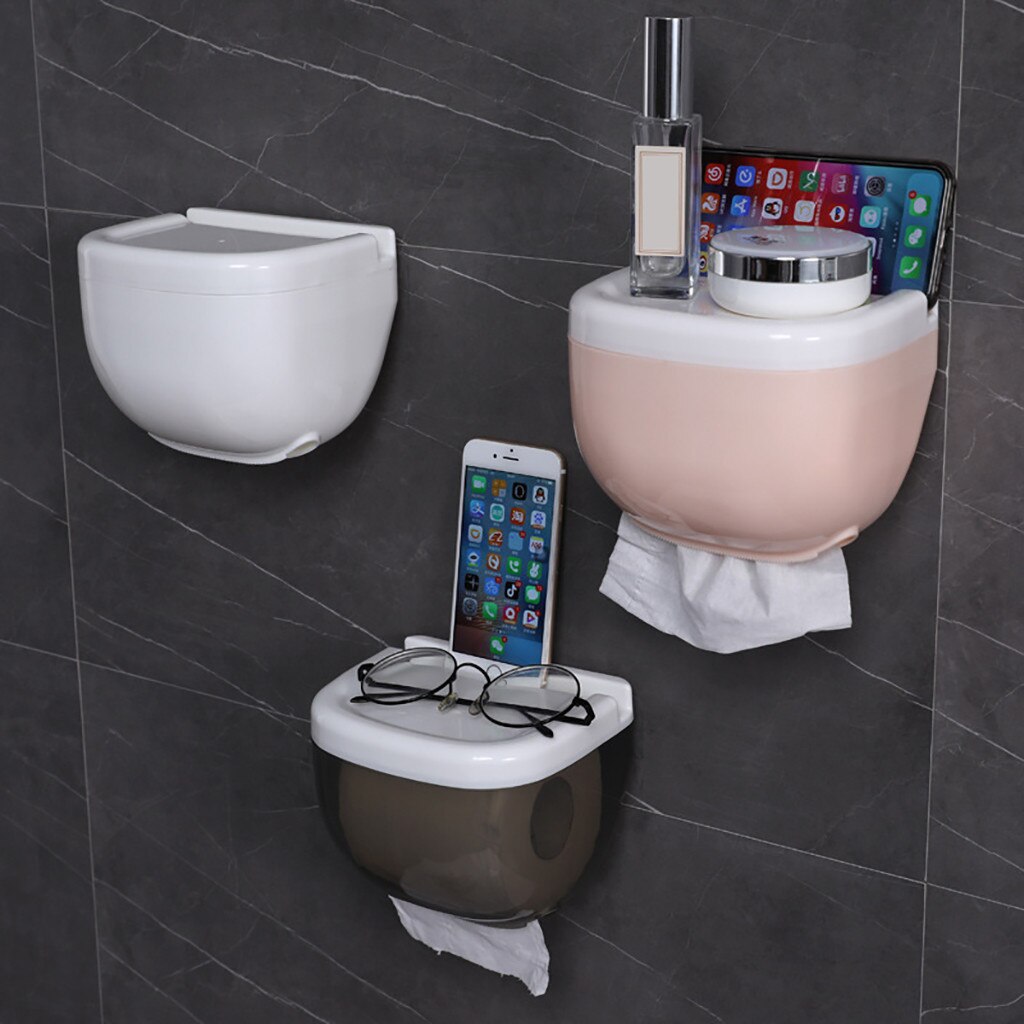 Wasserdichte Zauberstab Halterung Wc Papier Halfter Regal Wc Papier Tablett Rollen Papier Rohr Lagerung Kasten Kreative Fach Gewebe Kasten Hause # YJ