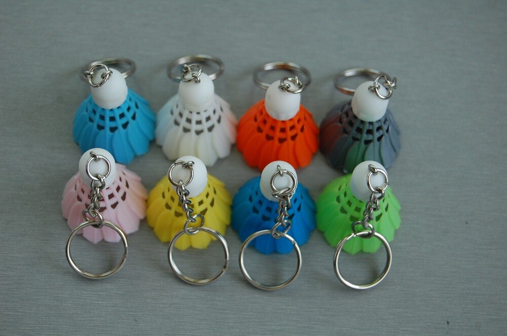 AEF Mini Badminton federball keychain, 8 farben, schlüssel Ring, anhänger, Handy, Mobiltelefon kette, zubehör, , präsentieren.
