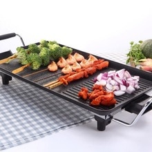 Elektrische Grill Grill Eisen 1500W nicht-Stock keramik beschichtung tablett recogefats 40x23,5 cm