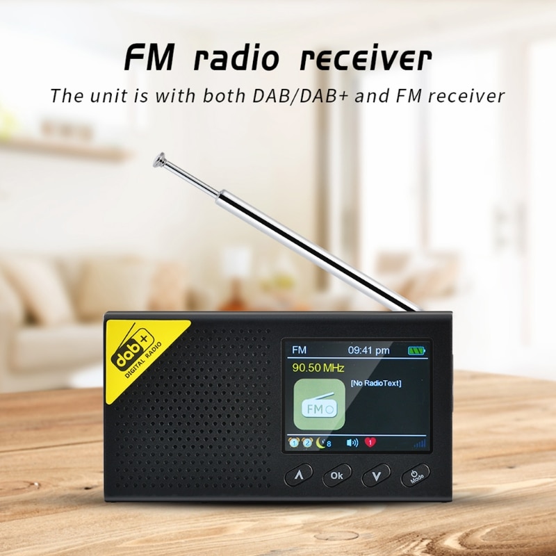 neue 1einstellen Tragbare Bluetooth Digital Radio tupfen/tupfen + und FM Empfänger Wiederaufladbare Leichte Hause Radio
