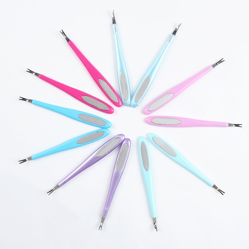 2Stck Nagellack Werkzeuge Nagel Häutchen Zange-Werkzeug Nagel Drücker Entferner Cutter Haarschneidemaschine Trimmer Nagel Kunst Manikübetreffend Werkzeug