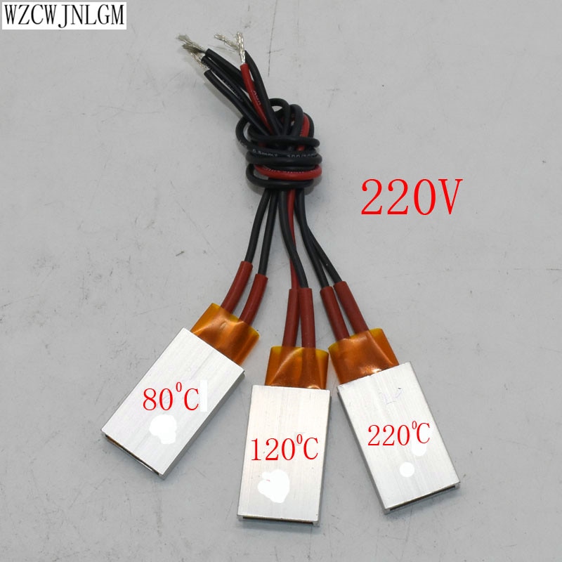 220 V PTC Heizungen Heizung Element Haar Trockner Zubehör Lockenwickler Heizung 80/120/220 Grad Celsius Luft Heizung 1 stücke