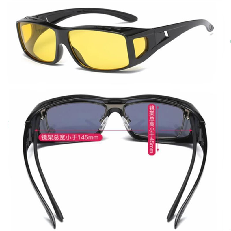 Nachtsicht Brille Angeln Sonnenbrille Kann Verwendet Werden Für Myopie Gläser Sand-nachweisen Wind Reiten Gläser Arbeit Schutz Brille