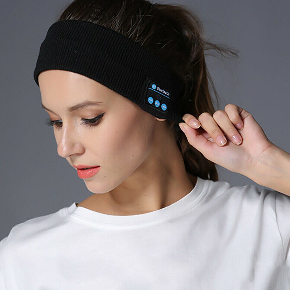 Schlaf Bluetooth 5,0 Stirnband Headset Drahtlose Kopfhörer Sport HD Stereo Kopfhörer