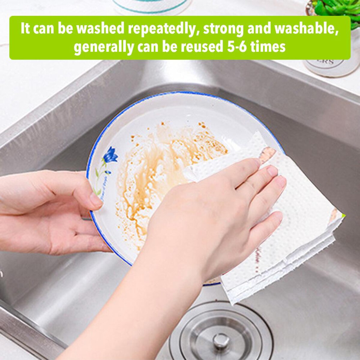 60 blätter rollen Küche Geschirr Papier Gedruckt Öl Absorbieren Papier Kochen Papier Handtuch Waschbar Rolle Papier Papier Tücher