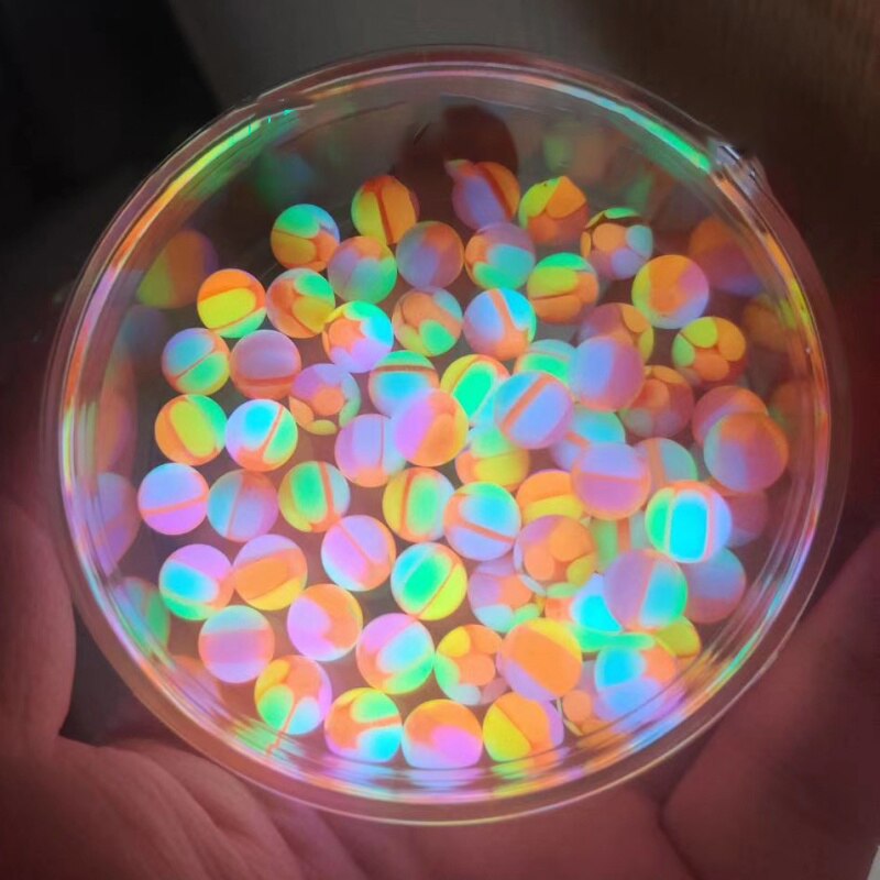 Fingerspitze Kreisel 8mm Bunte leuchtend Perlen Zubehör leuchtend Perlen Nicht-porösen Perlen