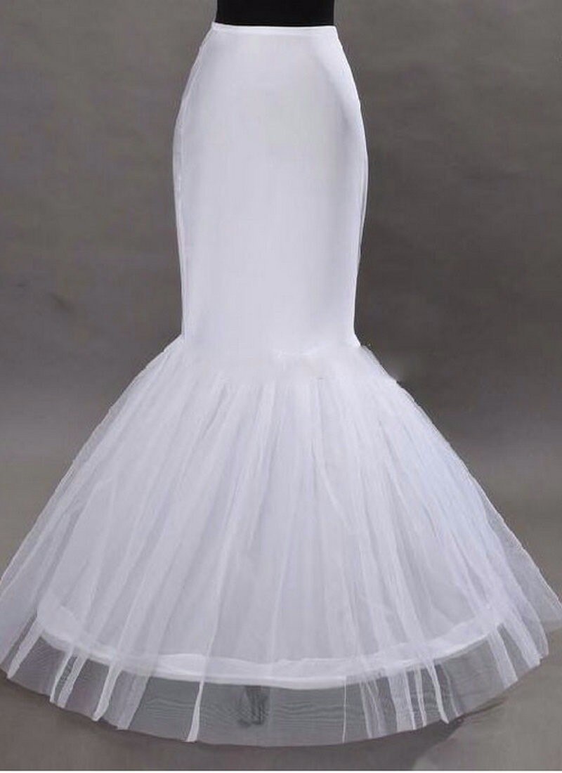Meerjungfrau Petticoat 1 Band Knochen Elastische Hochzeit Kleid Krinoline Braut Petticoat Billig