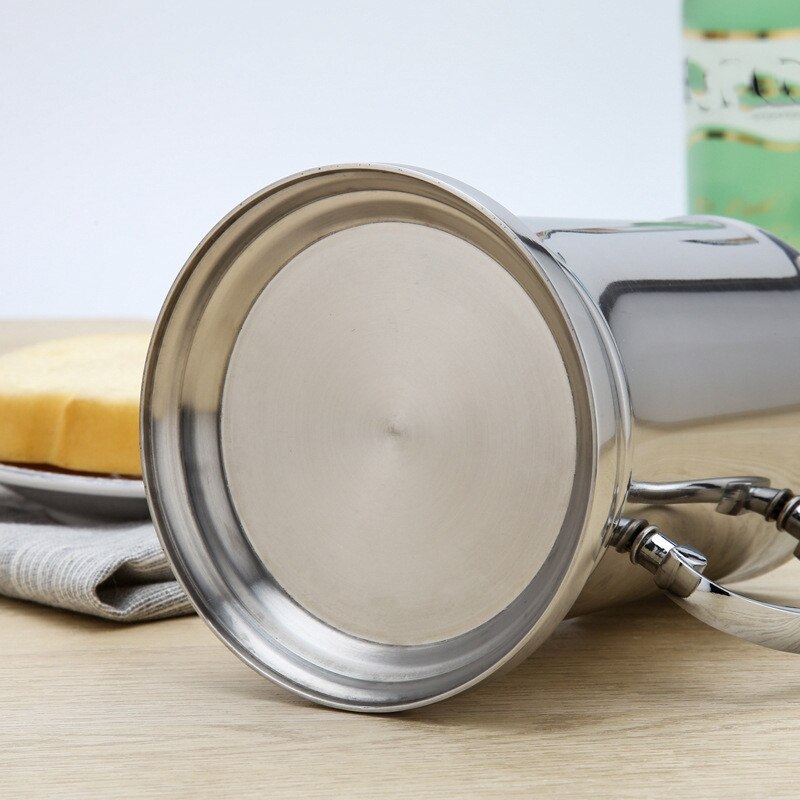 Praktische 560Ml Doppel Zauberstab Edelstahl Bahre Becher Cocktail Frühstück Milch Becher mit Handgriff Kaffee Tasse Bar Werkzeuge Trinken Ware