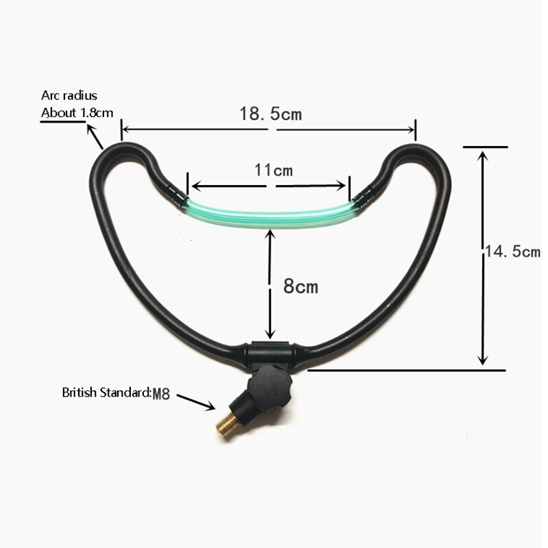 2Pack Karpfen Angelrute Halfter Angelrute Schote Stehen für Ich bin Freien Karpfen Fisch Zubringer Angeln