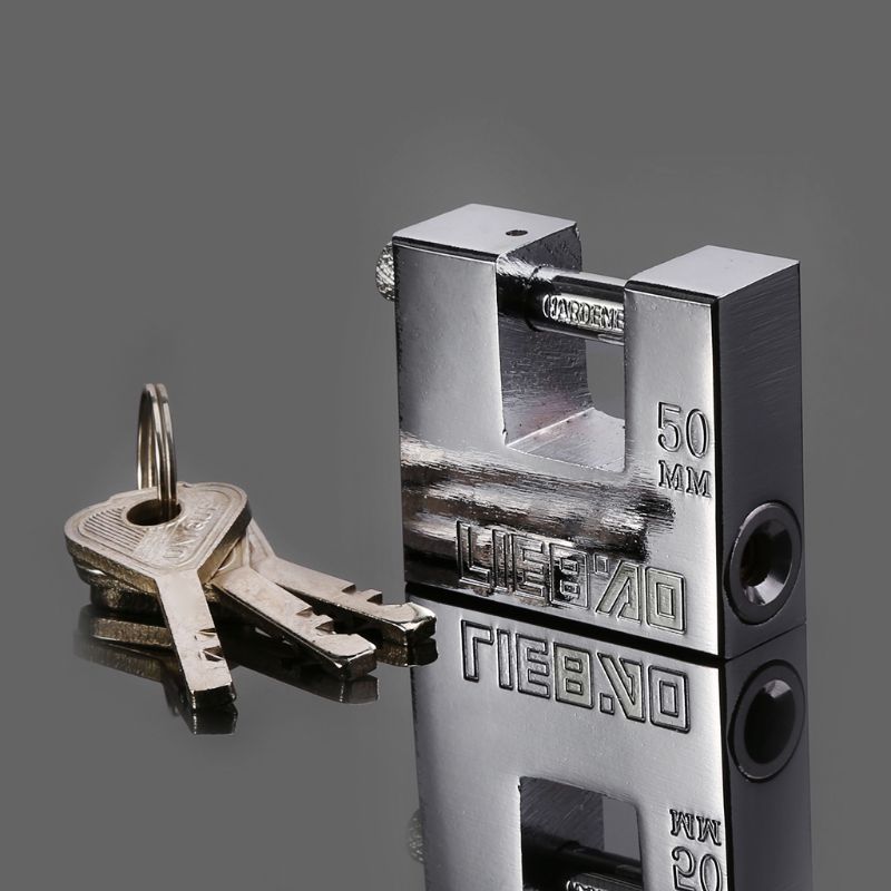 Edelstahl Einbrecher Vorhängeschloss Sicherheit Sicherheit Sperre Antike Horizontale Öffnung