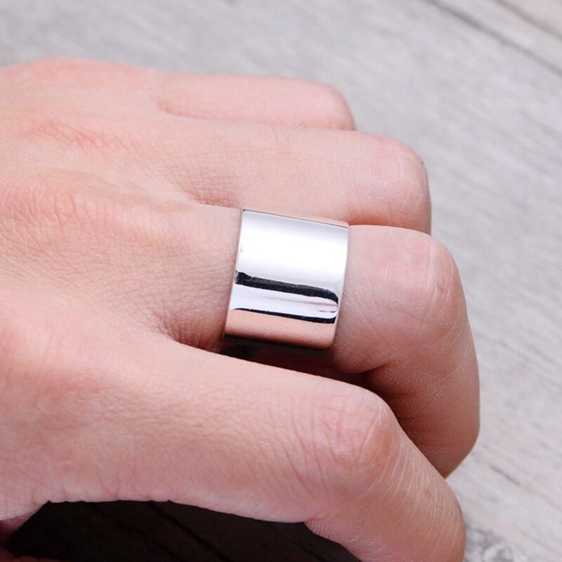 Echt Reine Neue Schmuck Glatte Runde Ringe für Frauen Hochzeit Finger Offenen Ring Anillos Anelli