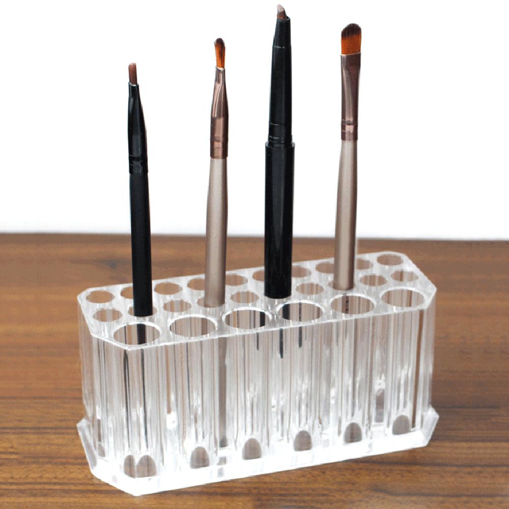 Klar 26 Schlüssel Acryl Eyeliner Lippe Liner Bleistift Halfter machen-hoch-Anzeige Stehen Organizer machen-hoch Pinsel Regal Kosmetische Lagerung Kasten