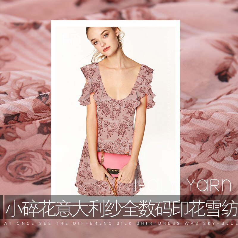 19 sommer Neue 150cm Breit schüttelfrost Digital drucken Stoff Frauen Kleid 150cm breiten Chiffon-Stoff DIY NäHenne Freies HEIßER