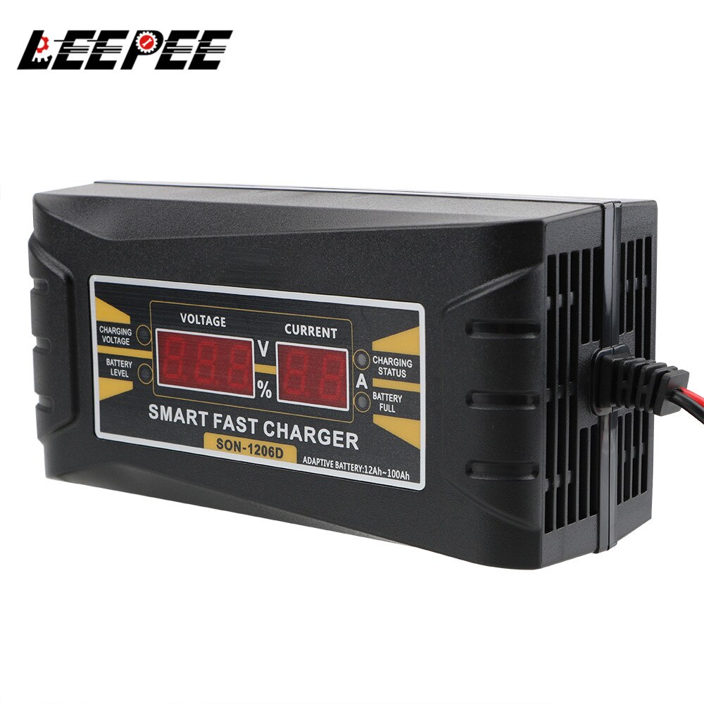 Clever Schnelle Energie Ladung Volle Automatische Auto Batterie Ladegerät LCD Anzeige UNS EU Stecker Blei Säure Batterie-ladegeräte 150V-250V 12V 6A