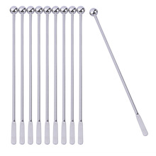 5 stücke 19cm Edelstahl Rühren Bar Kreative Mischen Cocktail Rührer Festival Party Dekor Bar Zubehör Werkzeug