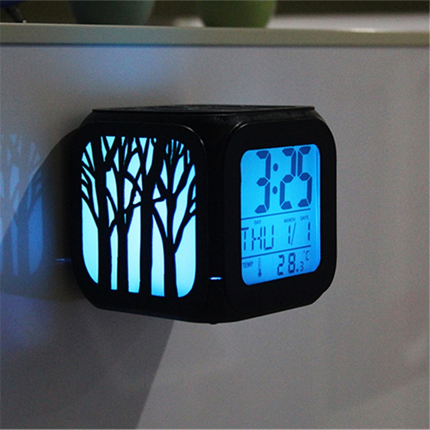 LED Stumm Kühlschrank Magneten Uhr Kühlschrank Magnet Souvenir Nachricht Bord klebrig Hinweis Heimat Dekoration 3D Küche Werkzeuge
