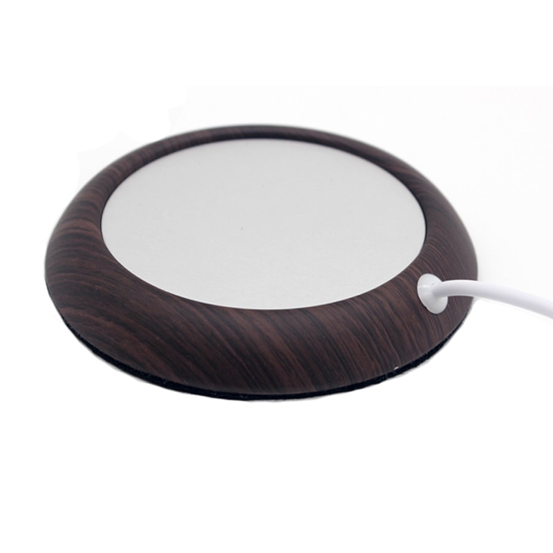 3 farben Holzmaserung USB Tasse Wärmer Getränke Becher matt Heizung Halten Trinken Warme Milch Tee Kaffee Becher Bahn Heizung für Heimat Sekretariat