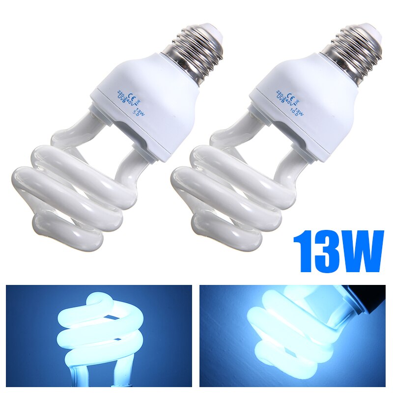 1PC Reptil Uv Lampe 13W 5.0/10,0 UVB kompakt Licht Fluoreszierende Wüste Terrarium Reptil Lampe Birne