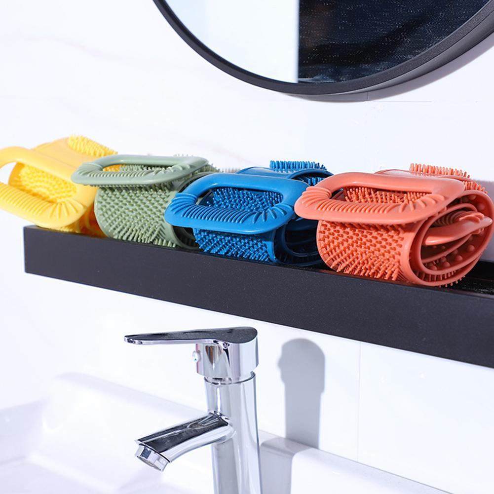 Reiben Zurück Schlamm Silikon Pinsel Schlecht Handtücher Massage Peeling Haut Sauber Wäscher Pinsel Dusche Dusche Erweitert Körper R6E0