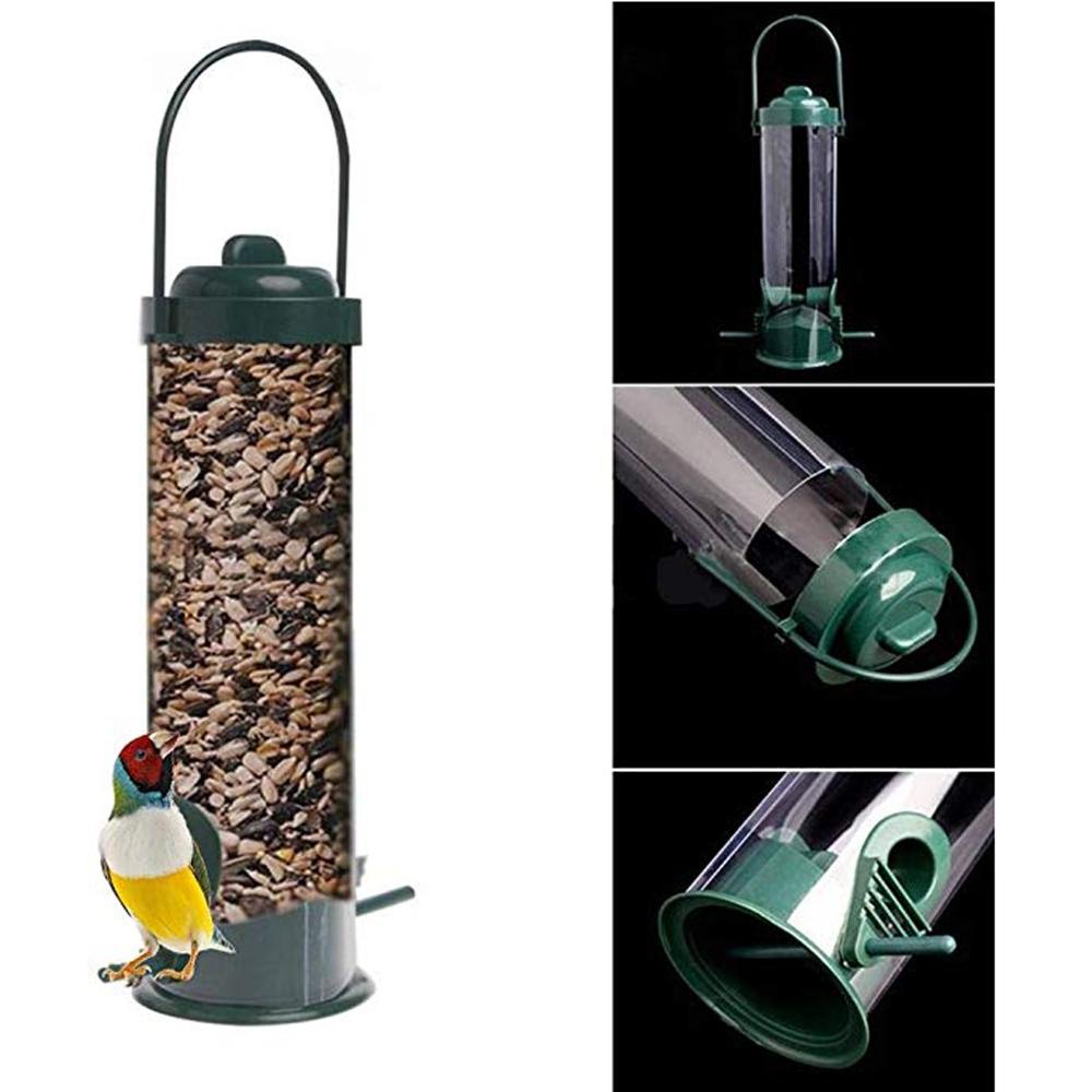 Vogel Zubringer Futter Bahnhof Hängenden Garten VöGel essen Zubringer draussen Kunststoff Haustier Zubringer Baum Garten Dekoration