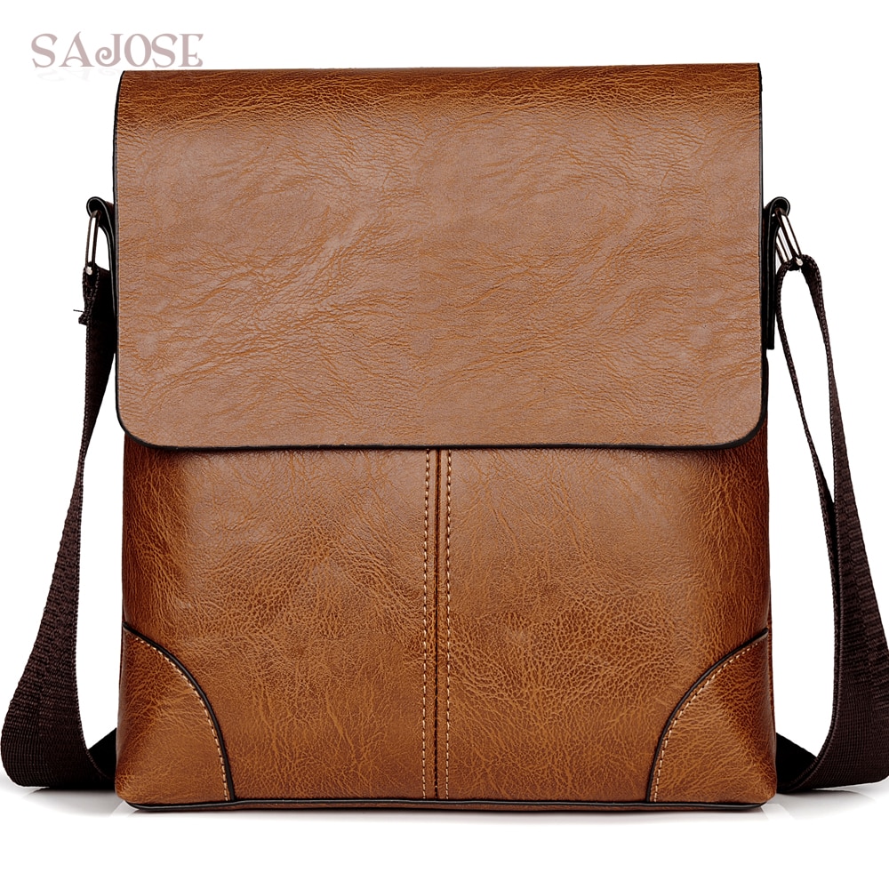 Männer Leder Umhängetasche lässig Geschäft männer Umhängetasche Hochwertigen Männlichen Crossbody Tasche Klappe Bolsas