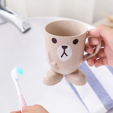 Karikatur Ebene nordisch Farbe Zahnbürste Tasse Schlecht Mundwasser Wasser Tasse Reise Startseite Zahnbürste Halfter Tasse Schlecht Zubehör