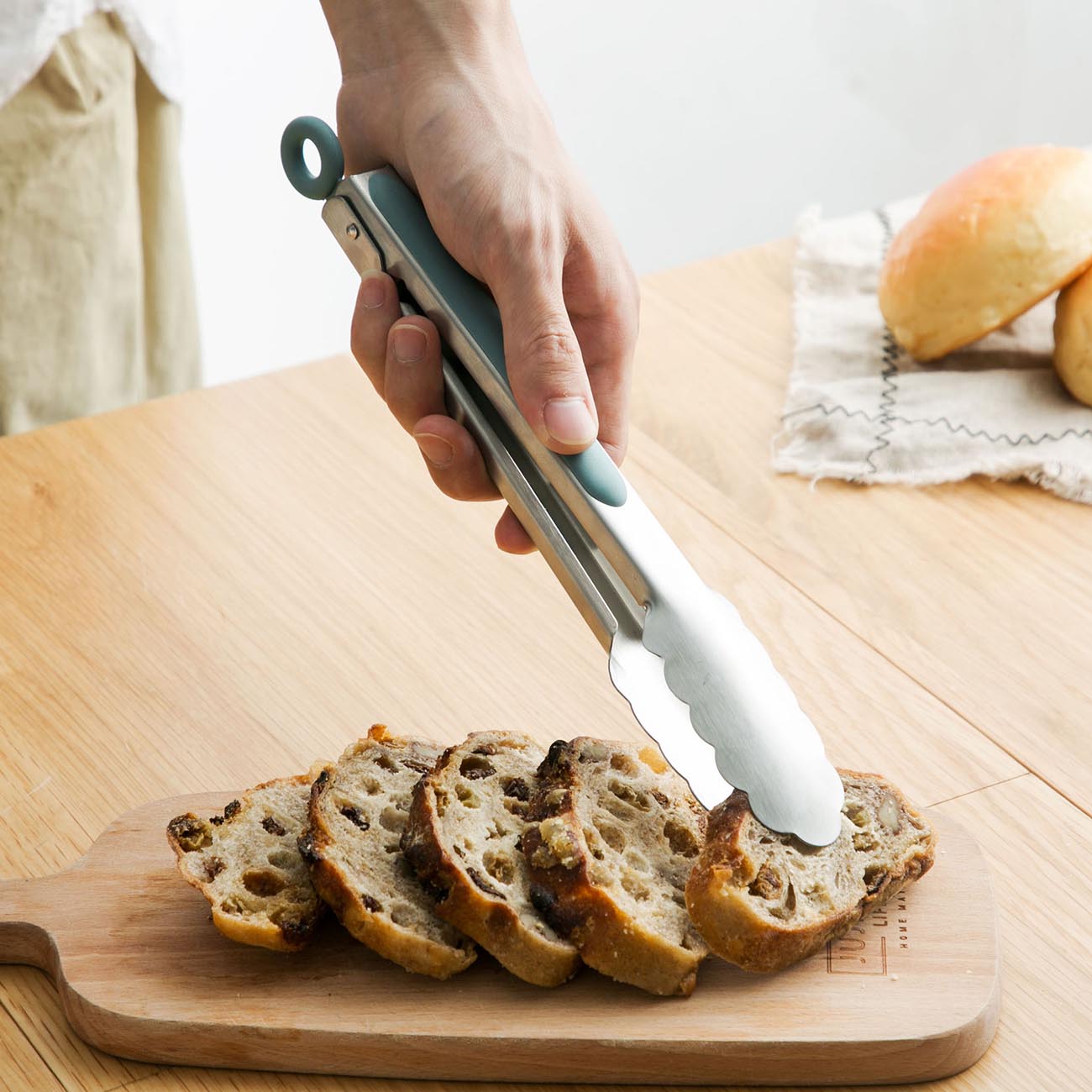 Küche Edelstahl Grill Zange Grill Gebraten Steak Pizza essen Clip Fisch Fleisch Brot Klemme Grill Zubehör Küche Werkzeug