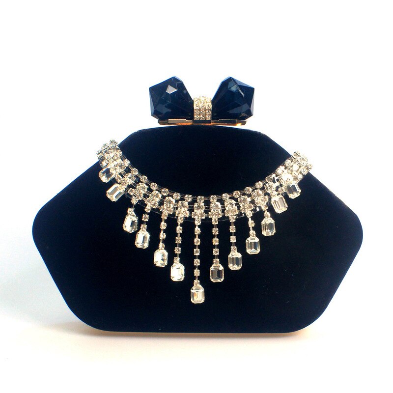 Biene in Fliege Diamant Quaste Samt Handtasche Mit Diamanten Für Abendessen-Party Paket Für Abendkleid Tasche Für Dame Abend tasche