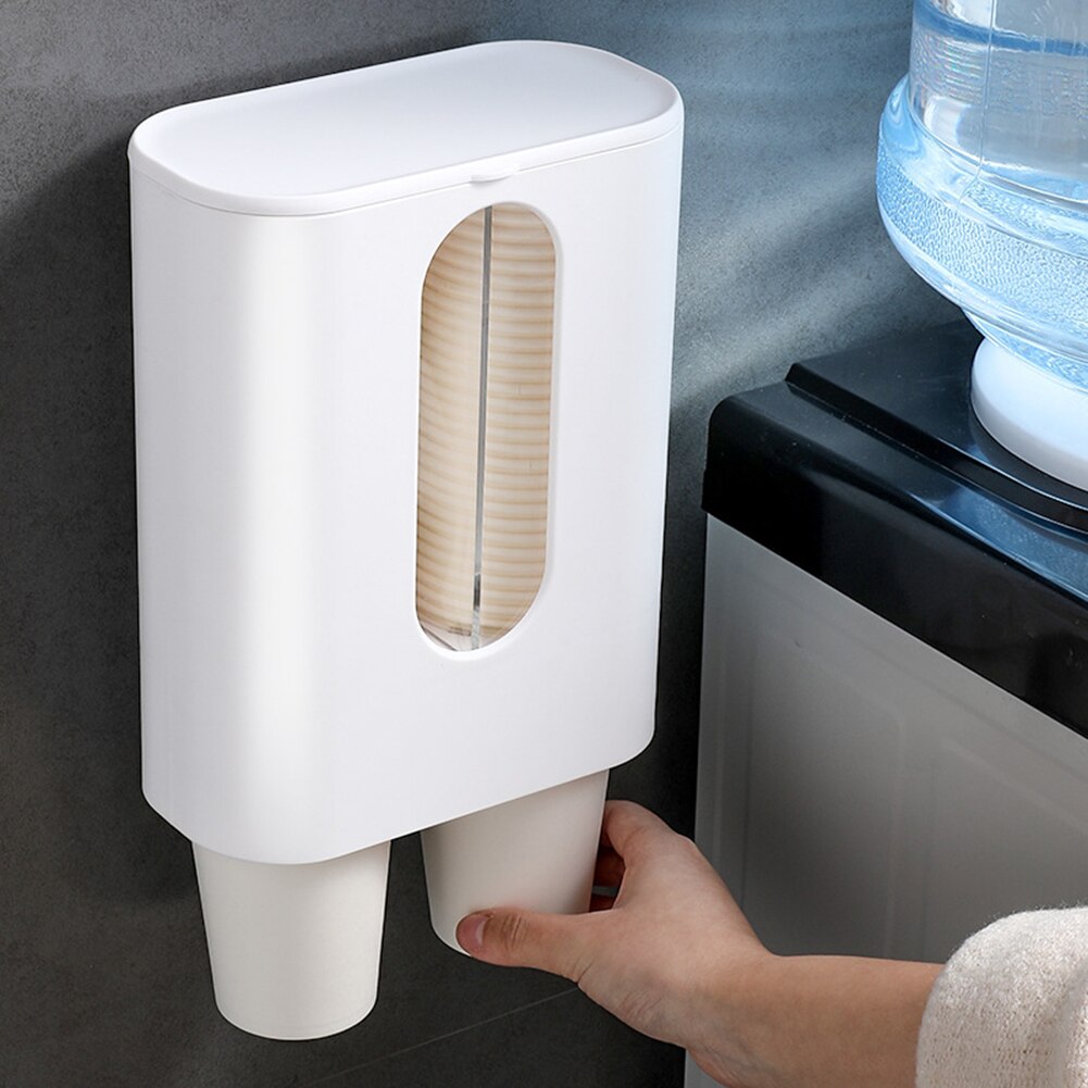 Papier Tasse Lagerung Stehen Wasser Tasse Kaffee Tasse Spender Container Selbst-Klebstoff Einweg Tasse ziehen Typ Spender Für Zu Hause Hotel