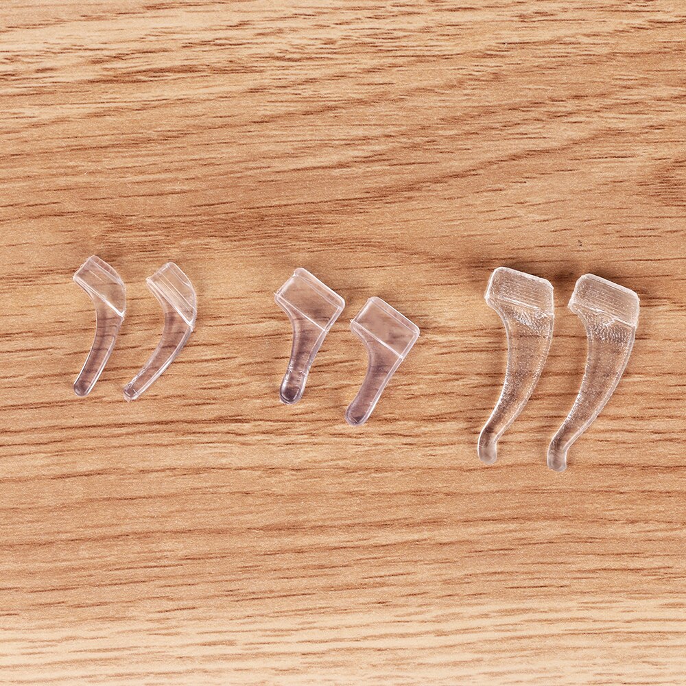 10 Paare transparent Bunte Anti Unterhose Gläser Klar Silikon Ohr Haken Gläser Griff Weiches Licht Tempel Halfter Zubehör