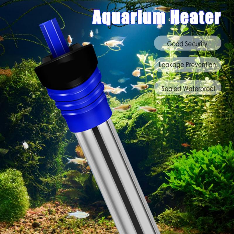 50W-500W Aquarium Aquarium Tauch Wasser Heizung Konstante Temperatur Heizung Stange EU/uns-stecker + heizung fallen