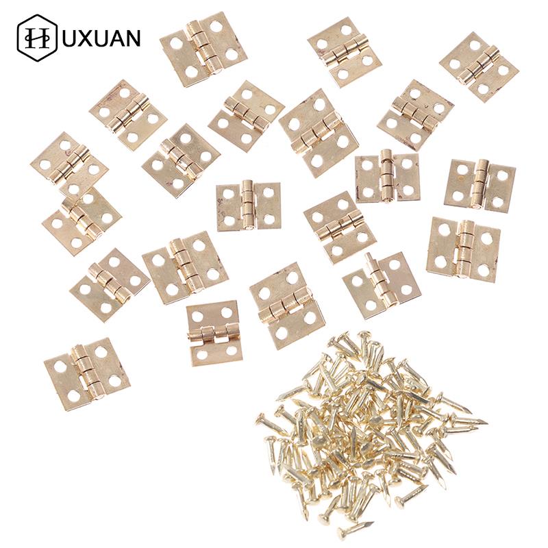 20 teile/los Mini Schrank Scharniere Möbel Armaturen Dekorative Kleine Tür Scharniere für Schmuck Kasten Möbel Hardware- 8mm * 10mm