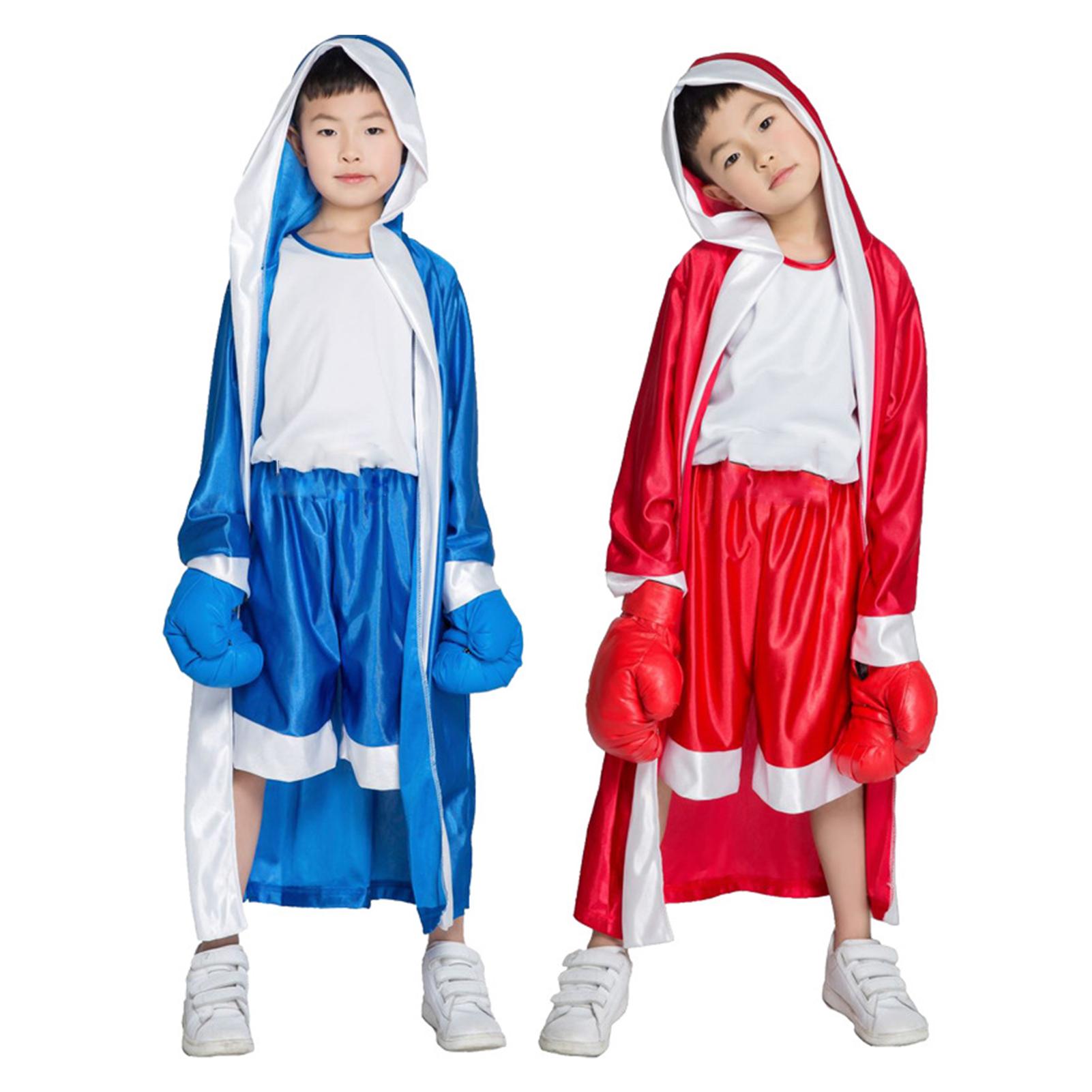 freundlicher verlieren Muay thailändisch Taekwondo Boxen Kleid Langarm Gürtel Bühne Zeigen Kickboxen Kleid Boxen Wettbewerb Ausbildung Boxer Kostüm