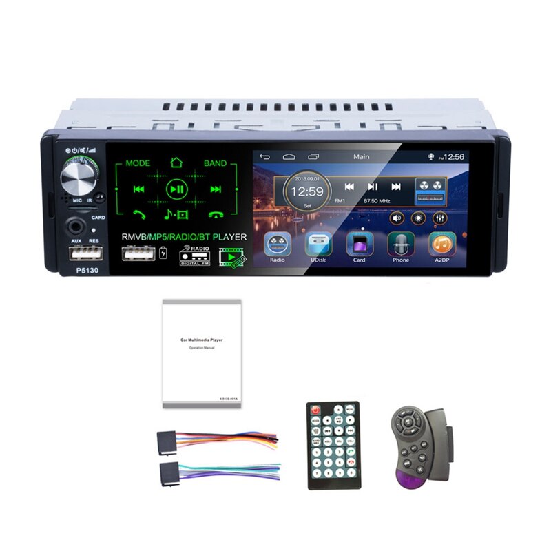 1Lärm Auto Radio 4,1 Zoll Presse Sn o Stereo Multimedia Mp5 Spieler Bluetooth bin/Fm/Rds Radio