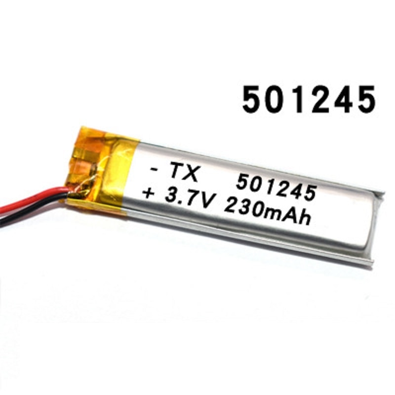 501245 3,7 V 230mAh 051245 Lithium-Polymer Li-Po li ionen Akku zellen Für Mp3 MP4 MP5 GPS Handy, Mobiltelefon bluetooth