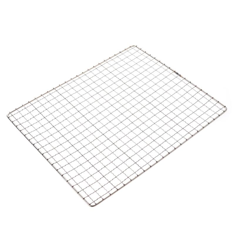 Edelstahl Quadrate Löcher Grill Grill Draht Gittergewebe Multi-Zweck Grill Gitter Kochen Backen Gestell Grill Grill