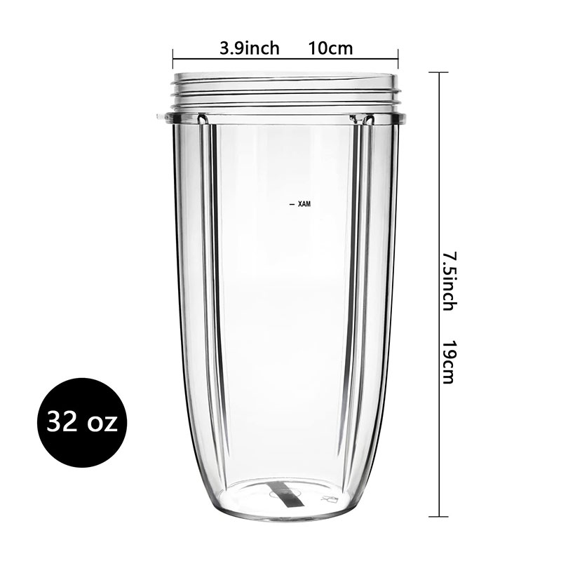 32 unzen Entsafter Tasse Container Ersatz Entsafter Becher Tasse Für NutriBullet Nutri Einschuss 600W 900W Entsafter Rührgerät teile