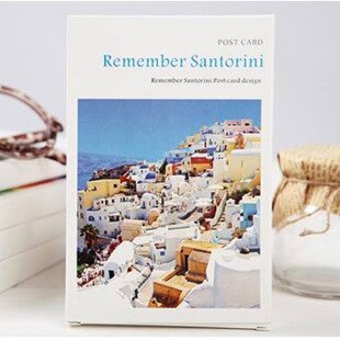 30 blätter/viel Nehmen eine reise zu Erinnern Santorini postkarte/Gruß Karte/wünschen Karte