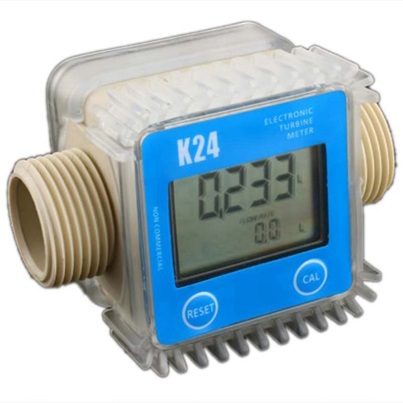 Digital Lcd K24 fließen Meter Turbine Treibstoff fließen Tester Für Chemikalien Wasser Meer Flüssigkeit fließen Meter Sauerei Werkzeuge