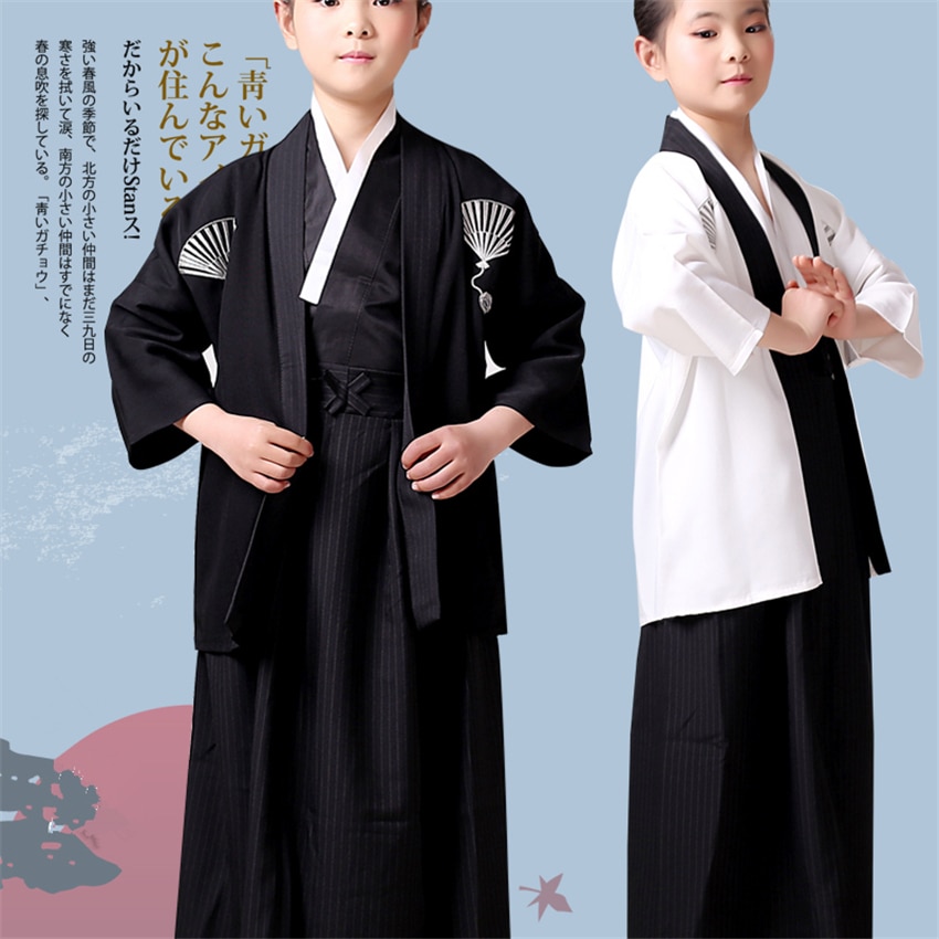 Neue Jahr Japanischen Samurai für freundlicher Kimono Jungen Haori Karneval Party Bühne Leistung Japanischen Stil Jahrgang Kleidung