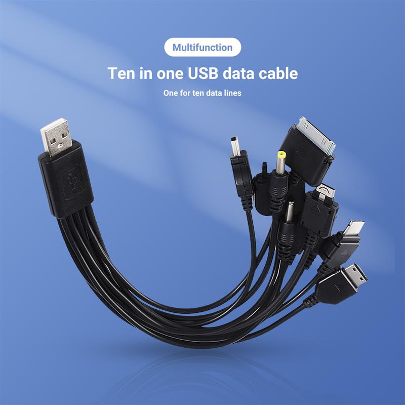 neue 10 in 1 USB Kabel Universal- Multi-Funktion Telefon USB Ladegerät Ladung Kabel Für iPhone 12 Huawei IPOD Nokia Motorola