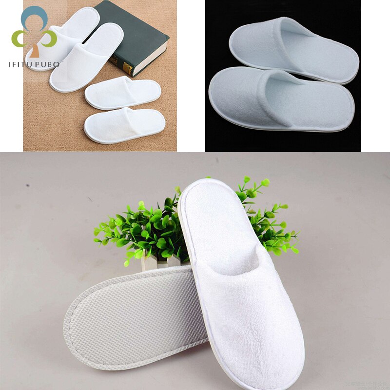 Gast Schuhe freundlicher Und Erwachsene Spa Hotel Reise Einweg Hausschuhe Frottee Hotel Einweg Hausschuhe in Weiß RQX