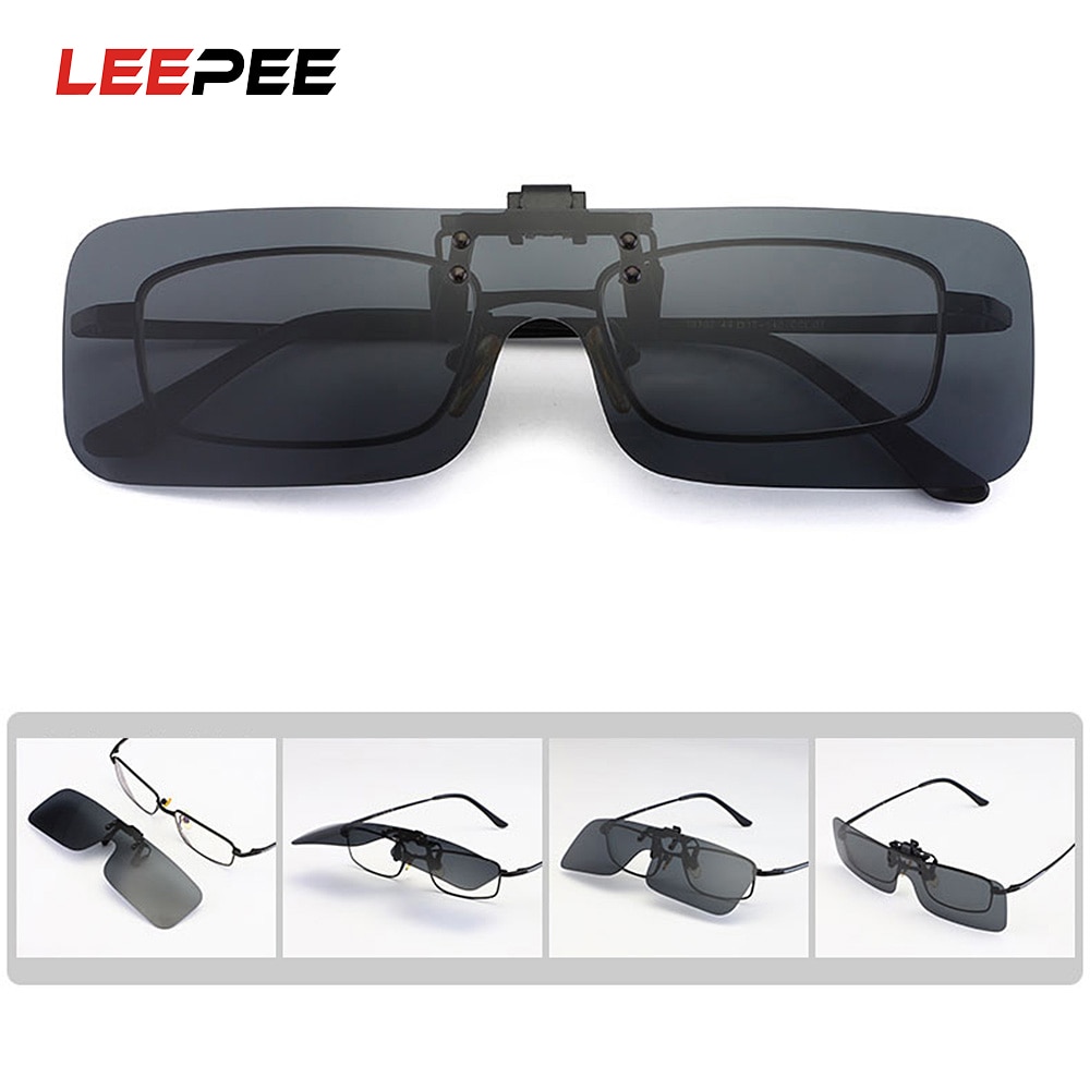 Polarisierte Sonnenbrille Clip Auf Sonnenbrille Anti-Blendung Fahren Nachtsicht Objektiv Auto Fahrer Brille Für Männer Frauen Auto Styling