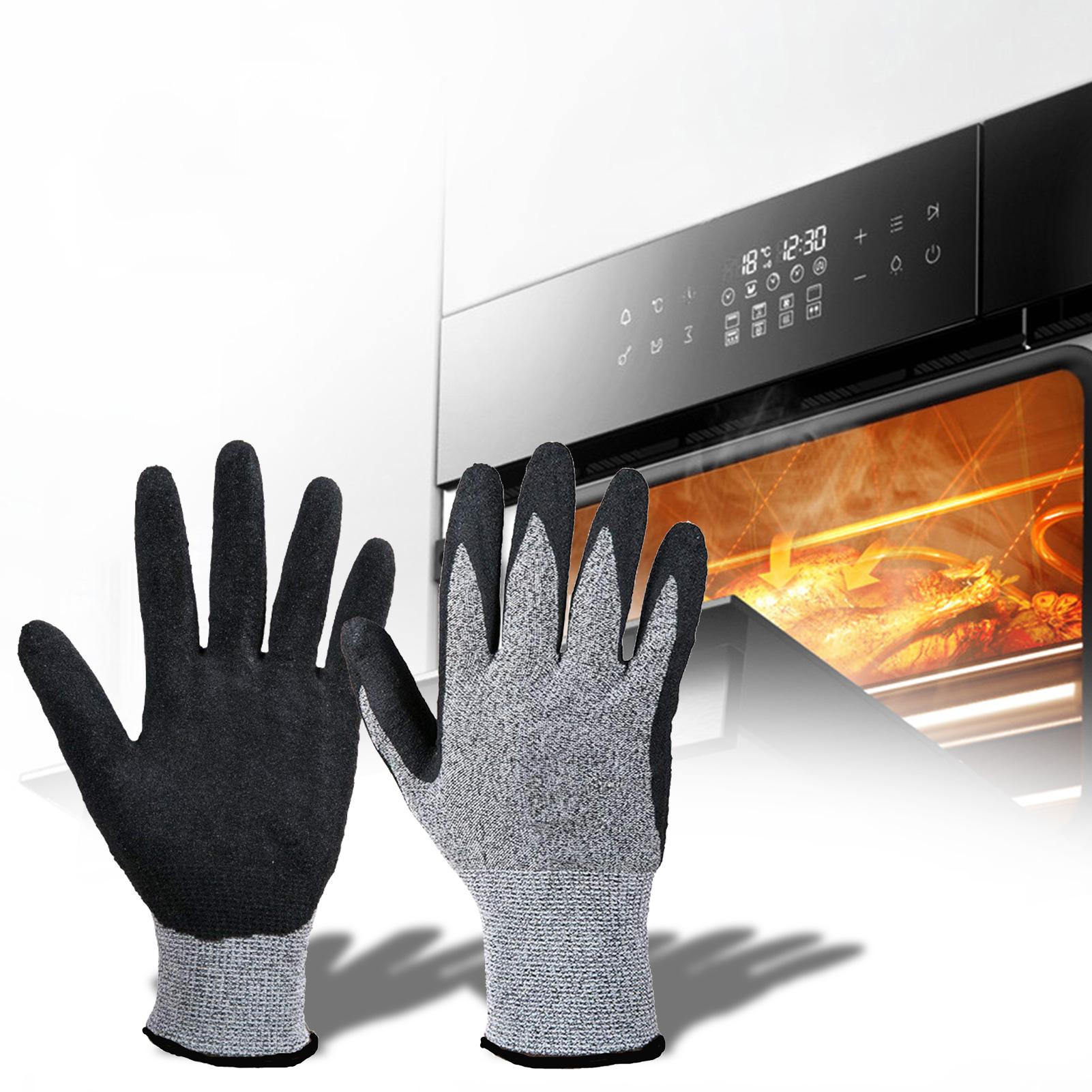 1 paar BBQ Handschuhe 500/800 Grad Celsius Wärme Widerstand Anti-Unterhose Ofen Handschuhe Mikrowelle Handschuhe Holzbearbeitung Liefert
