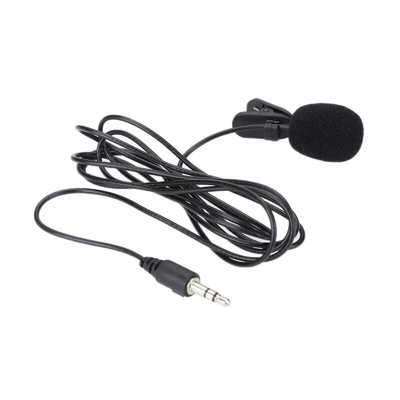 1,5 m Mini Tragbare Lavalier Revers Mikrofon Kondensator Clip verdrahtet Mikrofon Mit 3,5mm Jack Für iPhone PC Laptop