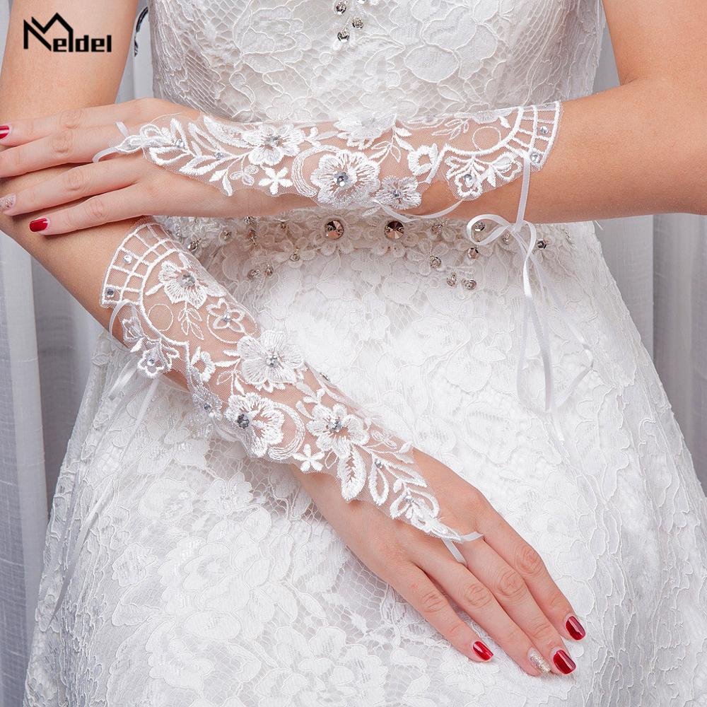 Neue Sommer Weiß Hochzeit Handschuhe Für Braut Abend Prom Hochzeit Zubehör