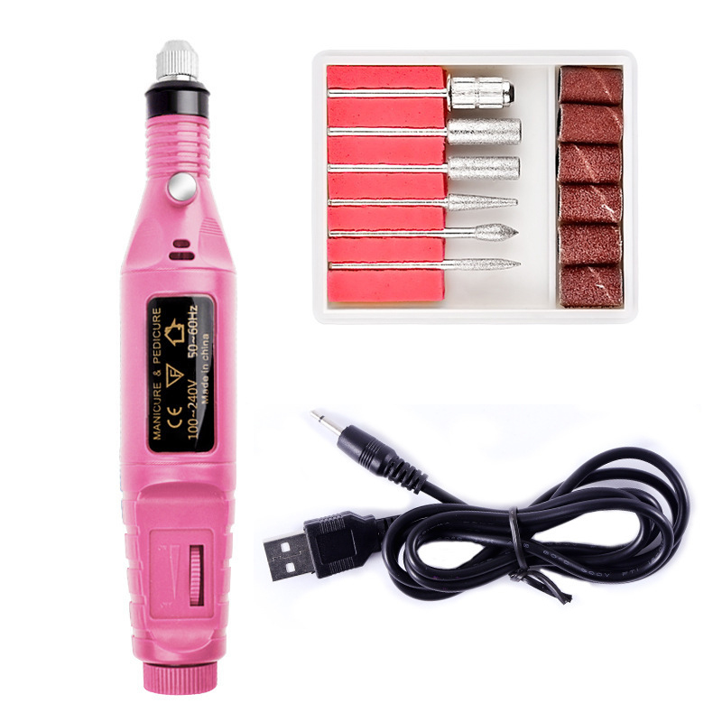 1 einstellen Mini Elektrische Nagel Bohrer Maschine Bausatz Manikübetreffend Maschine Nagel Kunst Kuli Pedikübetreffend Nagel Datei Kunst Werkzeuge Mühle Cutter mit Nagel Bits