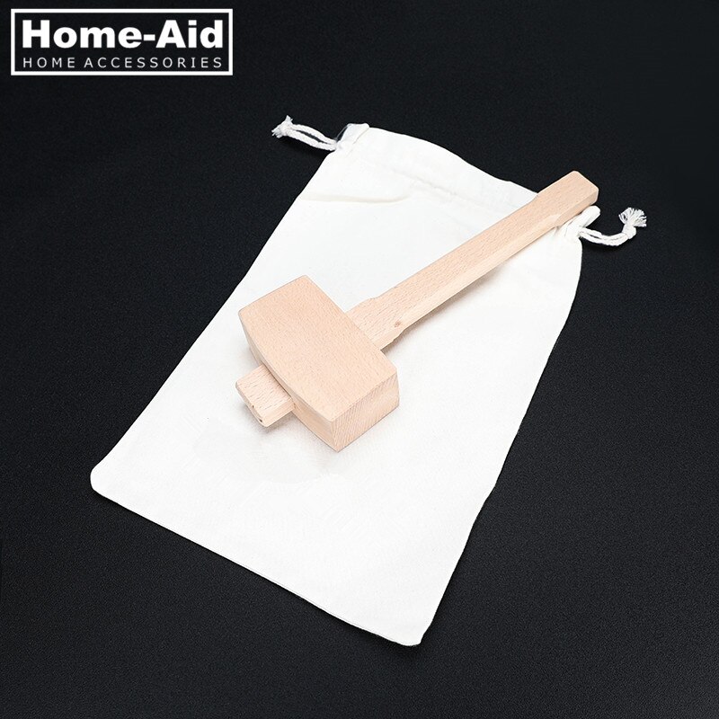 Eis Hammer und Eis Tasche Holz Hammer und Lewis Tasche für Zerkleinert Eis Barmann Bausatz Bar Werkzeuge Küche Zubehör