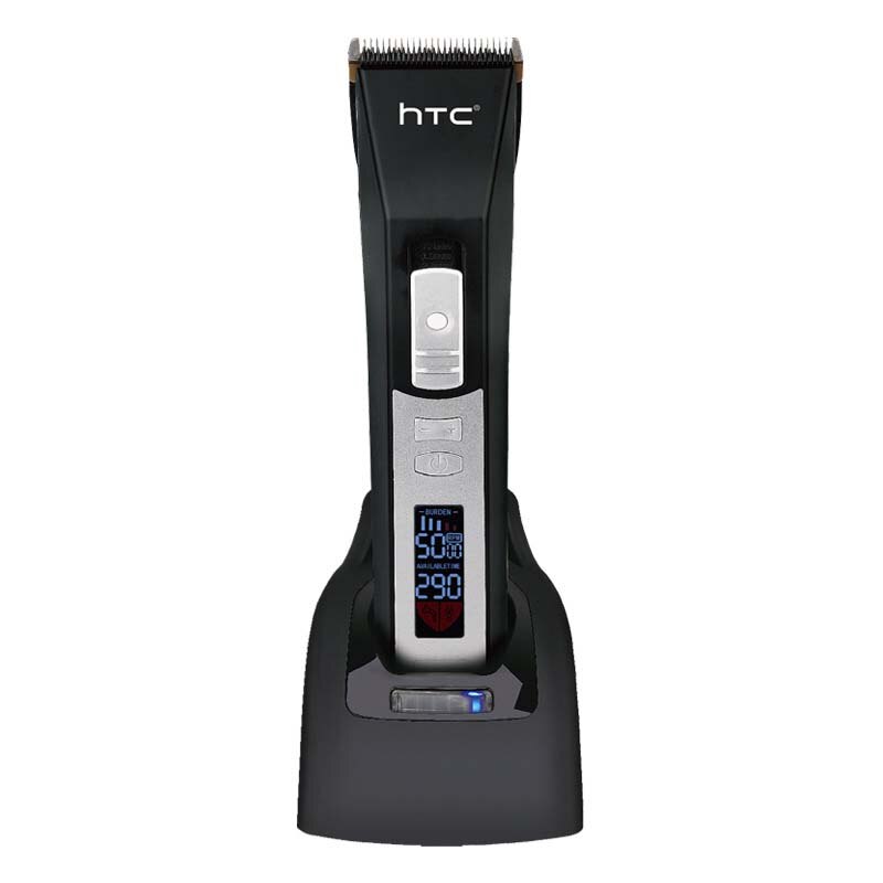 AIKIN hTc Wiederaufladbare Haar Haarschneidemaschine Mit Charing Basis EU Stecker LCD Anzeige Leistungsstarke Haar Trimmer Für Friseur Trimmer