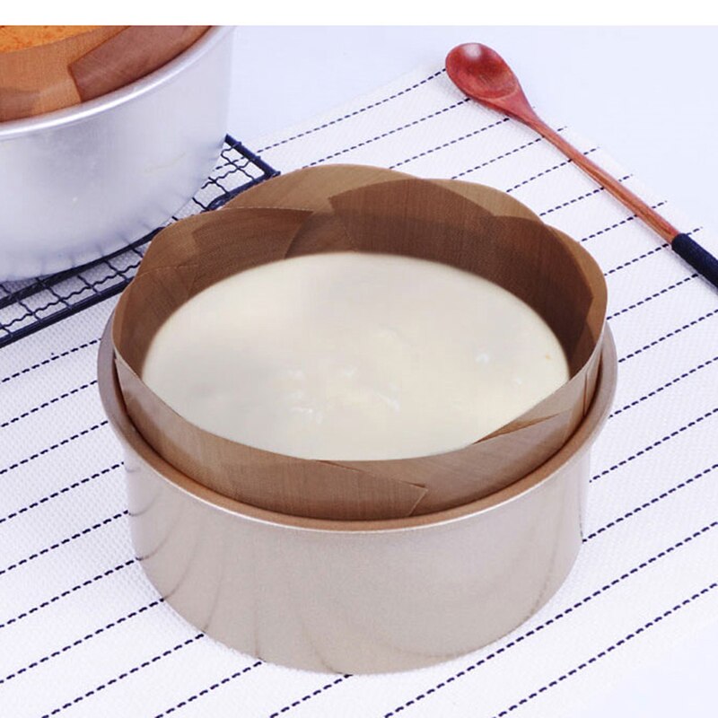 Backen Werkzeuge Einfach Zu Verwendung bilden Kuchen matt Kuchen Zinn Liner Nicht-Stock Für Backen Pfanne Blatt khaki Runde kuchen Matten
